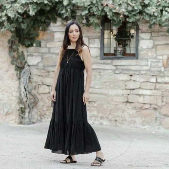 Zara Dresses & Skirts - NWT ZARA Tied Textured Dress TRF Black Sz XL Midi